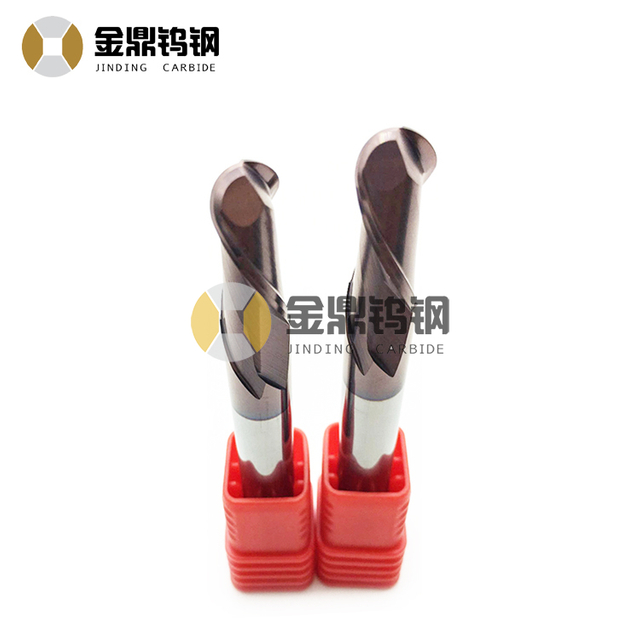 HRC65 4mm solid carbide end mill 4 flutes long shank corner radius end mills for steels