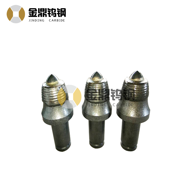 Factory supply tungsten carbide auger drilling conical pick tools for rotary drilling
