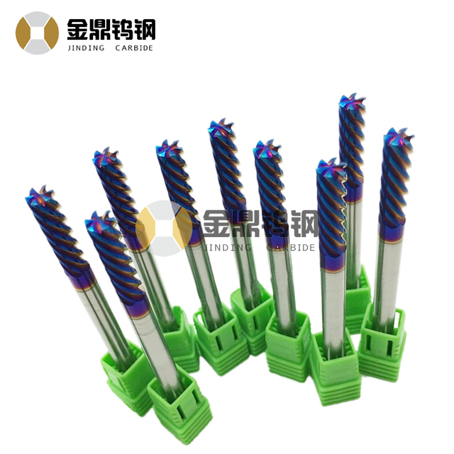 Solid tungsten carbide end mill types of milling cutter 6 flutes flat end mill fresas for stainless steel manufacturer