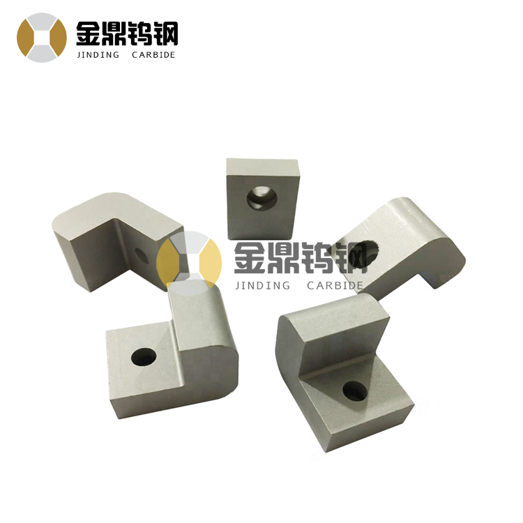 Solid cemented carbide wear parts for railway tamping machine